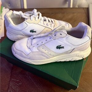 Lacoste Classic White Leather Sneakers